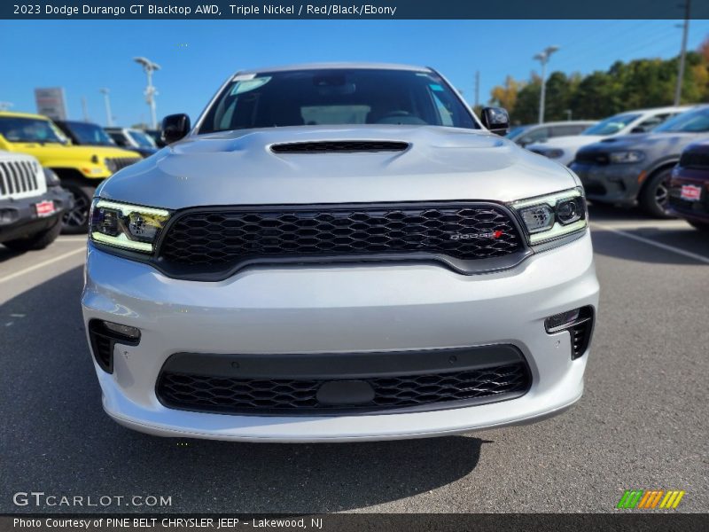 Triple Nickel / Red/Black/Ebony 2023 Dodge Durango GT Blacktop AWD