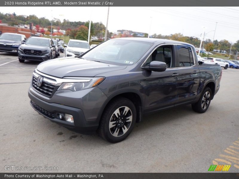 Modern Steel Metallic / Gray 2020 Honda Ridgeline RTL AWD
