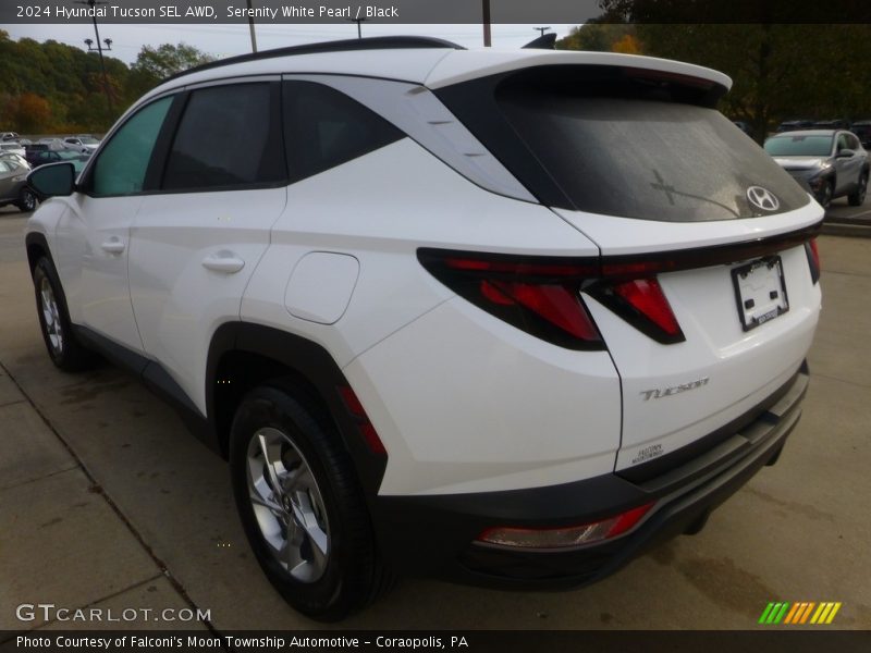 Serenity White Pearl / Black 2024 Hyundai Tucson SEL AWD