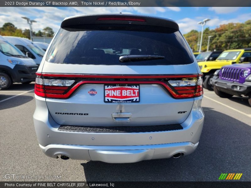 Triple Nickel / Red/Black/Ebony 2023 Dodge Durango GT Blacktop AWD