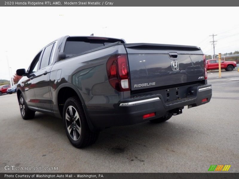 Modern Steel Metallic / Gray 2020 Honda Ridgeline RTL AWD