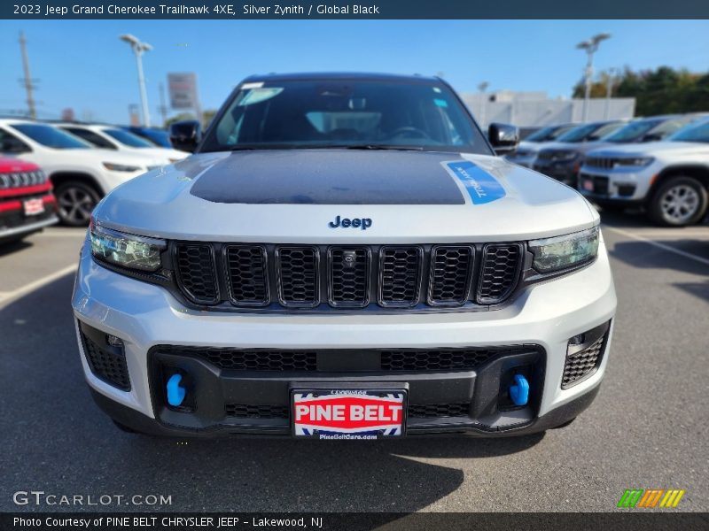Silver Zynith / Global Black 2023 Jeep Grand Cherokee Trailhawk 4XE