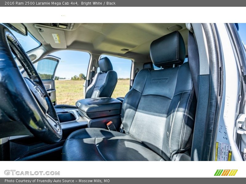 Bright White / Black 2016 Ram 2500 Laramie Mega Cab 4x4