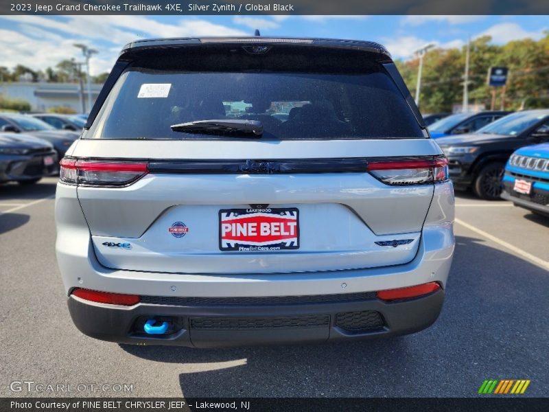 Silver Zynith / Global Black 2023 Jeep Grand Cherokee Trailhawk 4XE