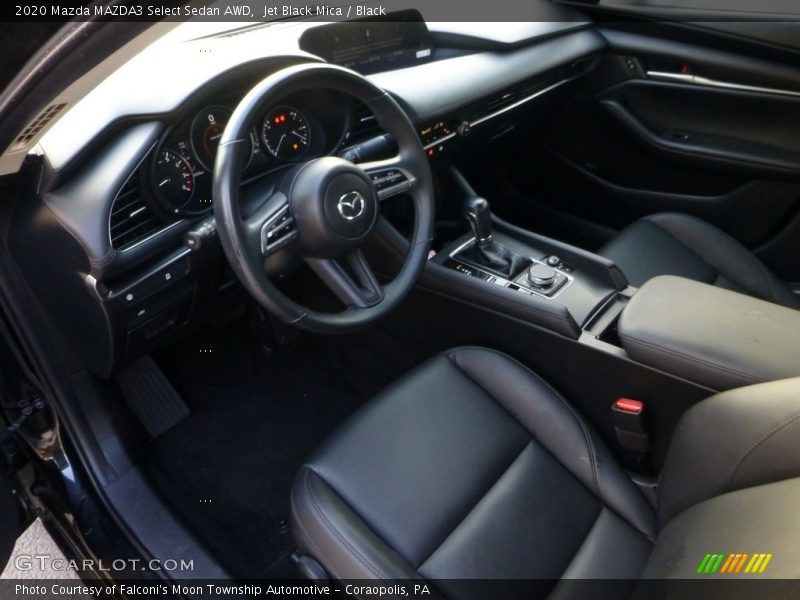 Jet Black Mica / Black 2020 Mazda MAZDA3 Select Sedan AWD