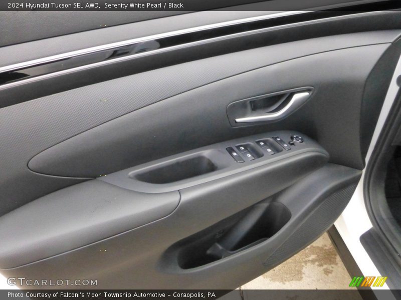 Serenity White Pearl / Black 2024 Hyundai Tucson SEL AWD