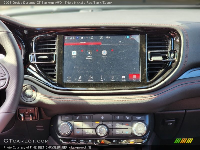 Triple Nickel / Red/Black/Ebony 2023 Dodge Durango GT Blacktop AWD