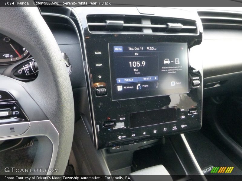 Serenity White Pearl / Black 2024 Hyundai Tucson SEL AWD