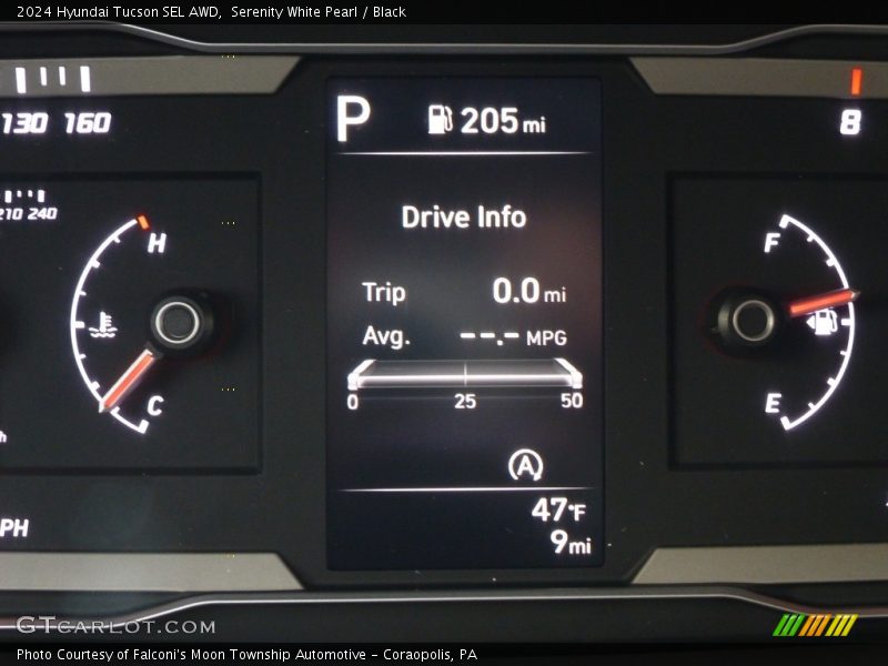 Serenity White Pearl / Black 2024 Hyundai Tucson SEL AWD
