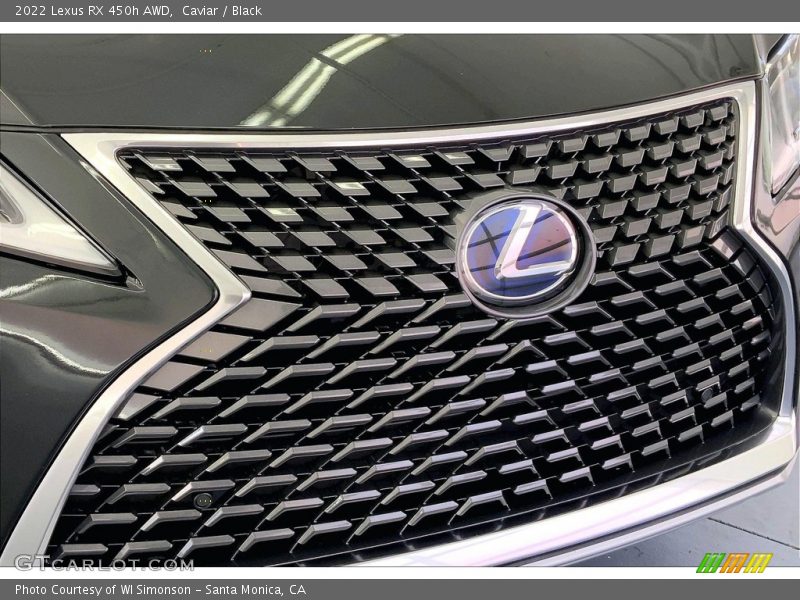 Caviar / Black 2022 Lexus RX 450h AWD