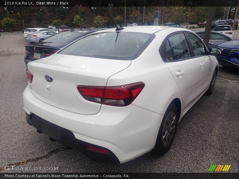 Clear White / Black 2019 Kia Rio LX