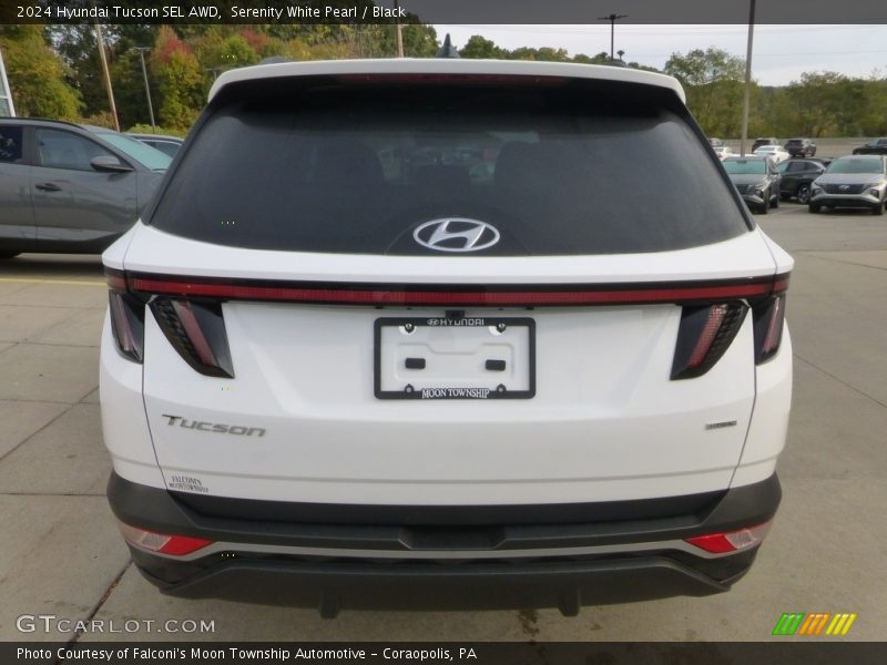 Serenity White Pearl / Black 2024 Hyundai Tucson SEL AWD