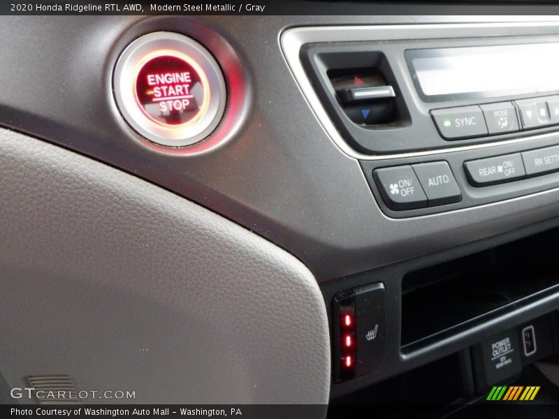 Modern Steel Metallic / Gray 2020 Honda Ridgeline RTL AWD
