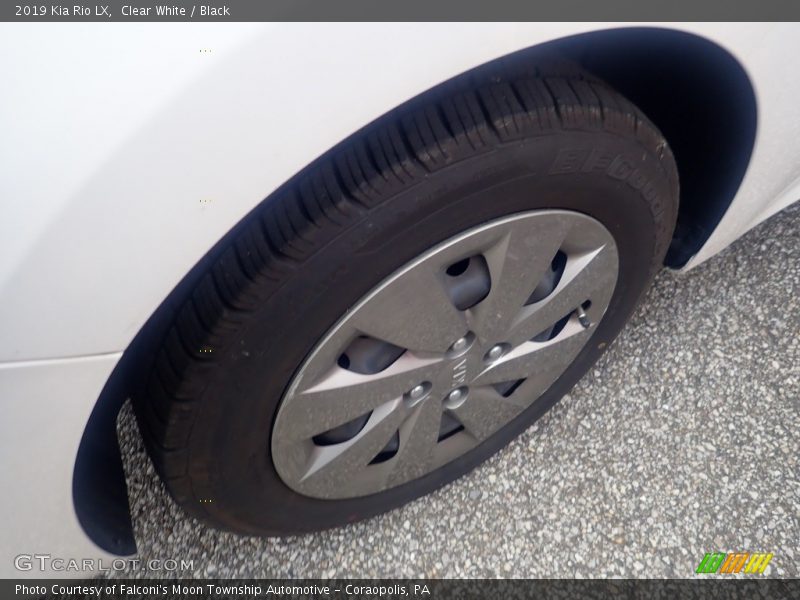 Clear White / Black 2019 Kia Rio LX