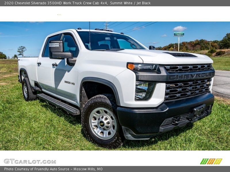 Front 3/4 View of 2020 Silverado 3500HD Work Truck Crew Cab 4x4