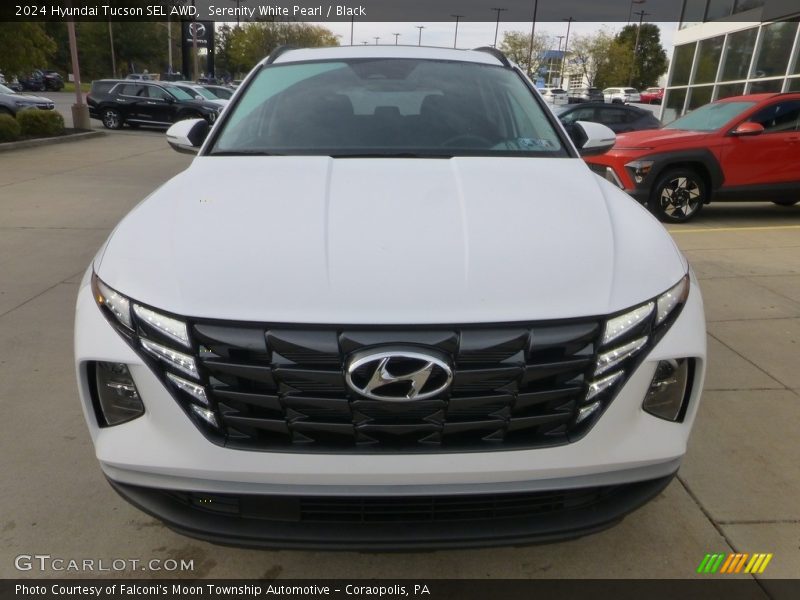 Serenity White Pearl / Black 2024 Hyundai Tucson SEL AWD