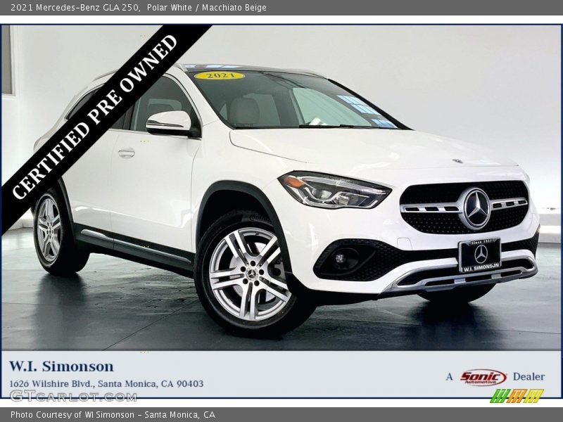 Polar White / Macchiato Beige 2021 Mercedes-Benz GLA 250