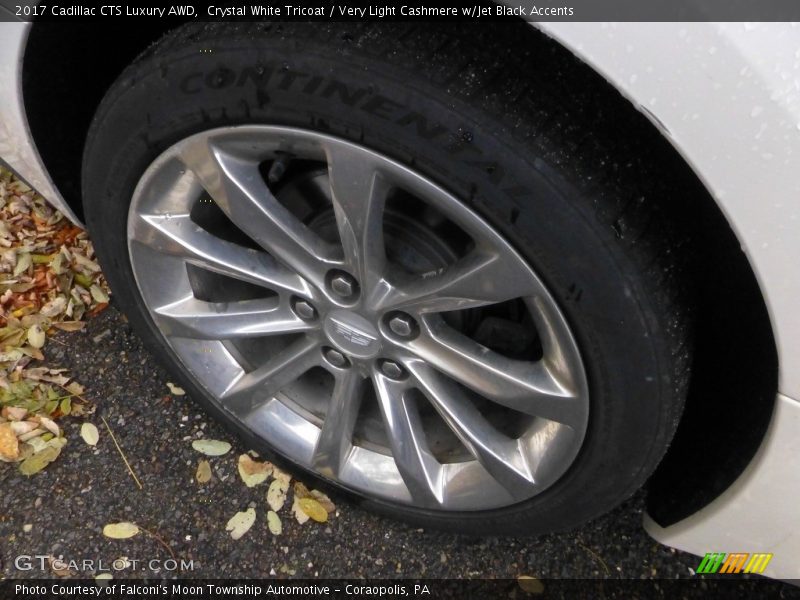 Crystal White Tricoat / Very Light Cashmere w/Jet Black Accents 2017 Cadillac CTS Luxury AWD