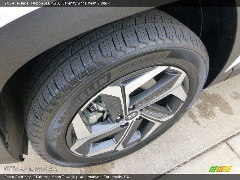 Serenity White Pearl / Black 2024 Hyundai Tucson SEL AWD