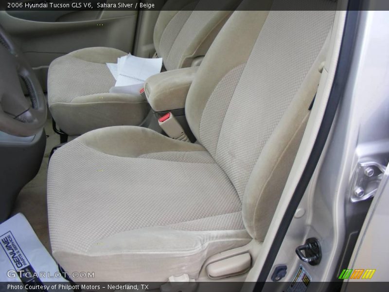 Sahara Silver / Beige 2006 Hyundai Tucson GLS V6