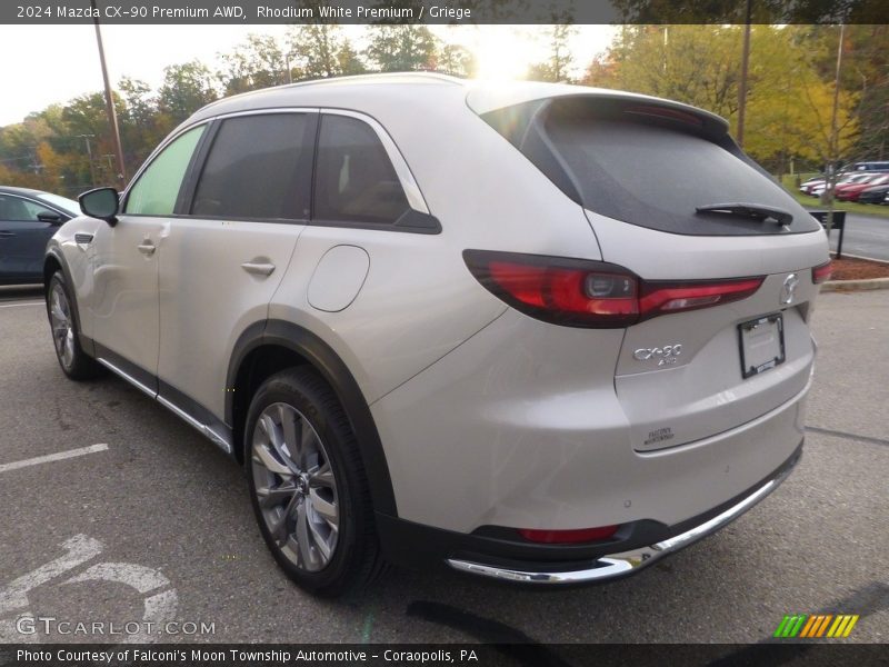 Rhodium White Premium / Griege 2024 Mazda CX-90 Premium AWD