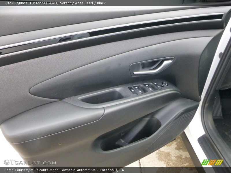 Serenity White Pearl / Black 2024 Hyundai Tucson SEL AWD
