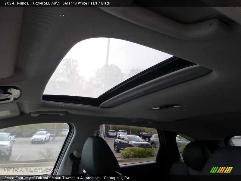 Serenity White Pearl / Black 2024 Hyundai Tucson SEL AWD