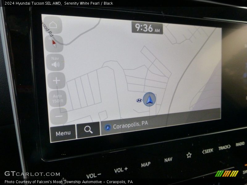 Serenity White Pearl / Black 2024 Hyundai Tucson SEL AWD