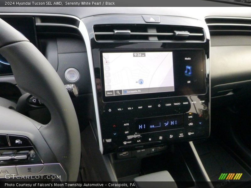Serenity White Pearl / Black 2024 Hyundai Tucson SEL AWD