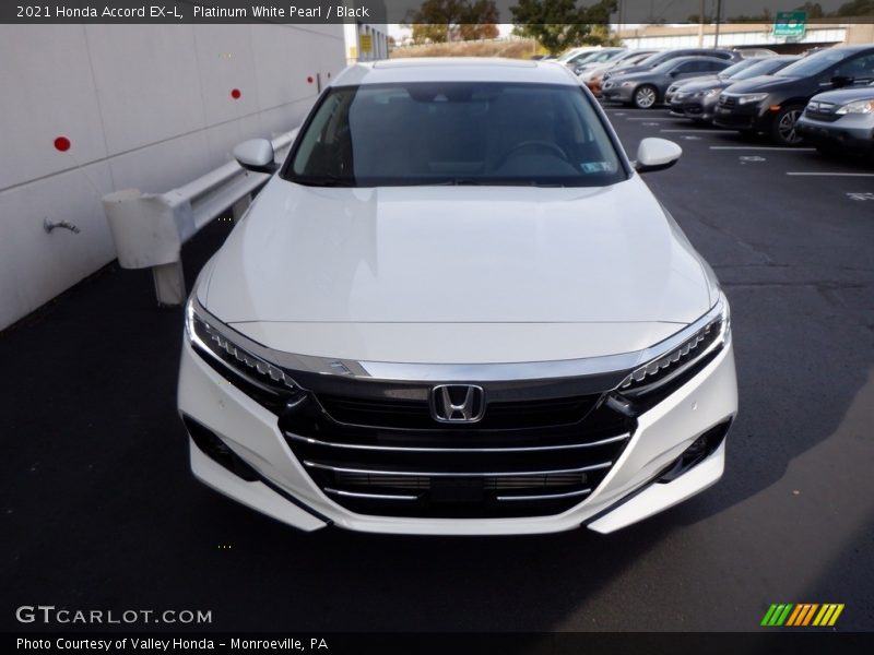 Platinum White Pearl / Black 2021 Honda Accord EX-L