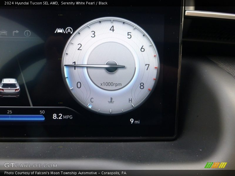Serenity White Pearl / Black 2024 Hyundai Tucson SEL AWD