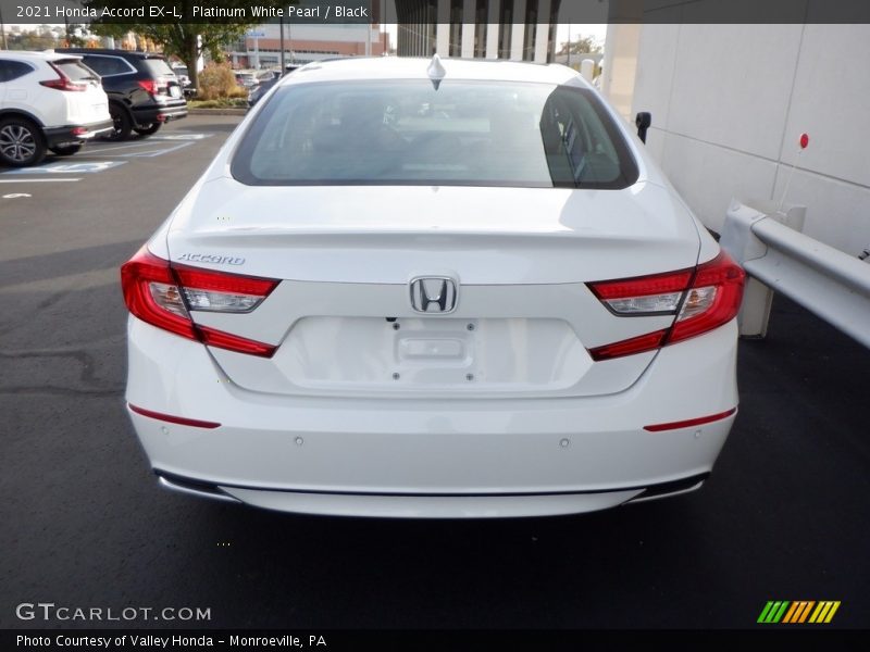 Platinum White Pearl / Black 2021 Honda Accord EX-L