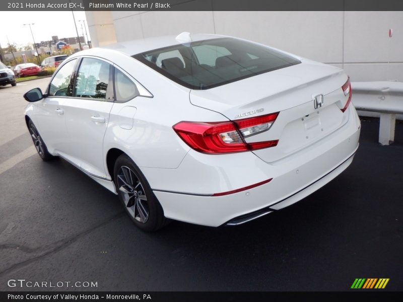 Platinum White Pearl / Black 2021 Honda Accord EX-L