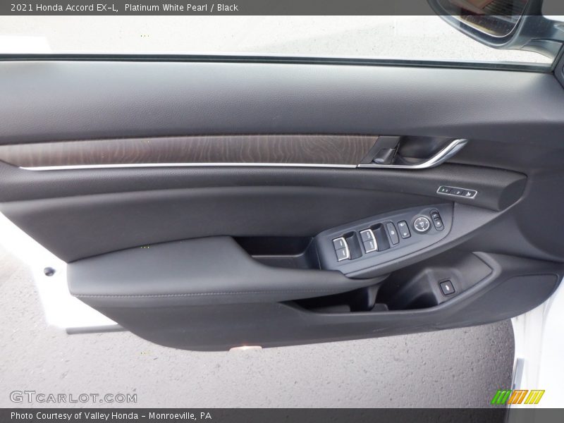 Platinum White Pearl / Black 2021 Honda Accord EX-L