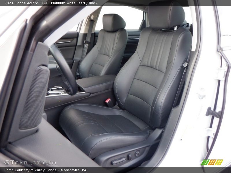 Front Seat of 2021 Accord EX-L