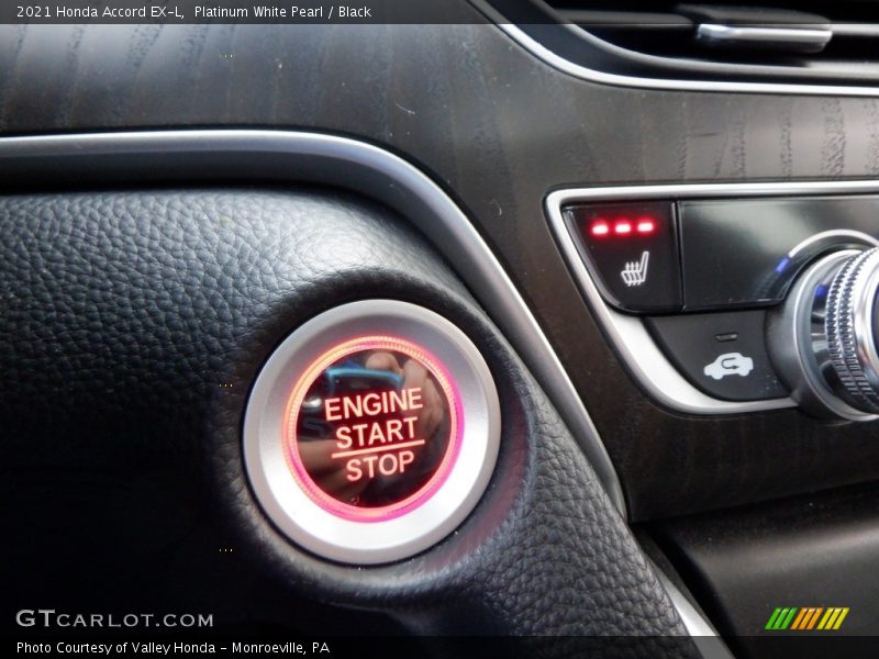 Platinum White Pearl / Black 2021 Honda Accord EX-L