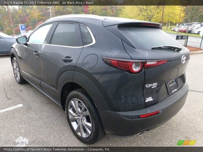 Jet Black Mica / Black 2024 Mazda CX-30 S Preferred AWD