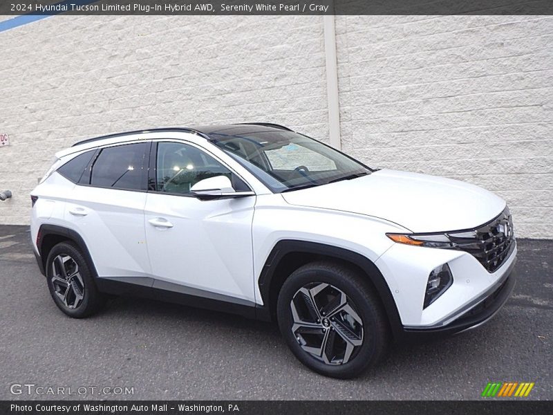Serenity White Pearl / Gray 2024 Hyundai Tucson Limited Plug-In Hybrid AWD