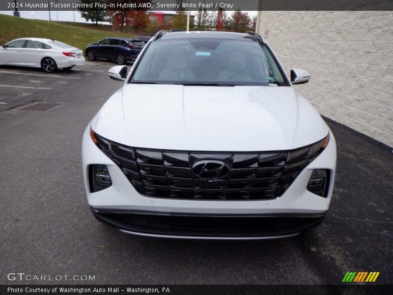 Serenity White Pearl / Gray 2024 Hyundai Tucson Limited Plug-In Hybrid AWD