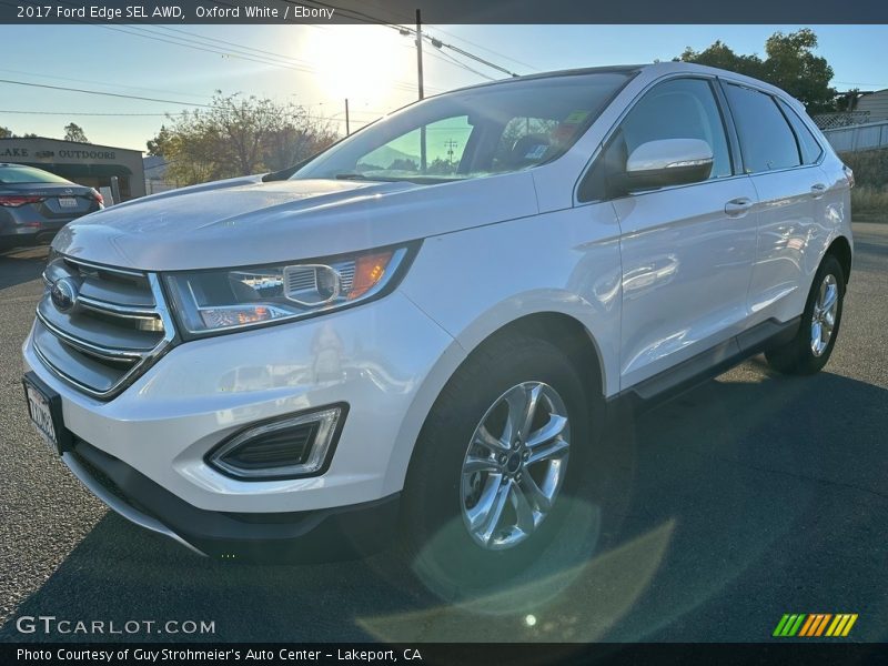 Oxford White / Ebony 2017 Ford Edge SEL AWD