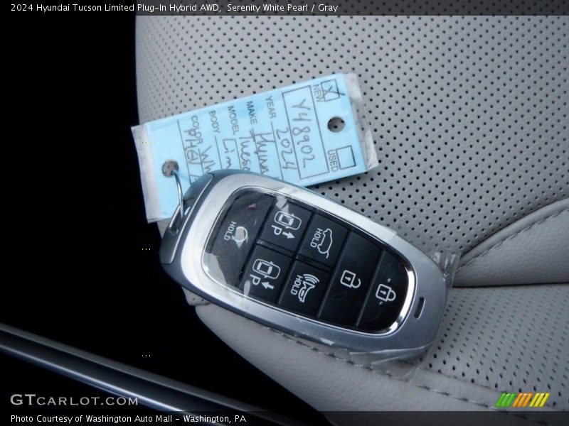 Serenity White Pearl / Gray 2024 Hyundai Tucson Limited Plug-In Hybrid AWD