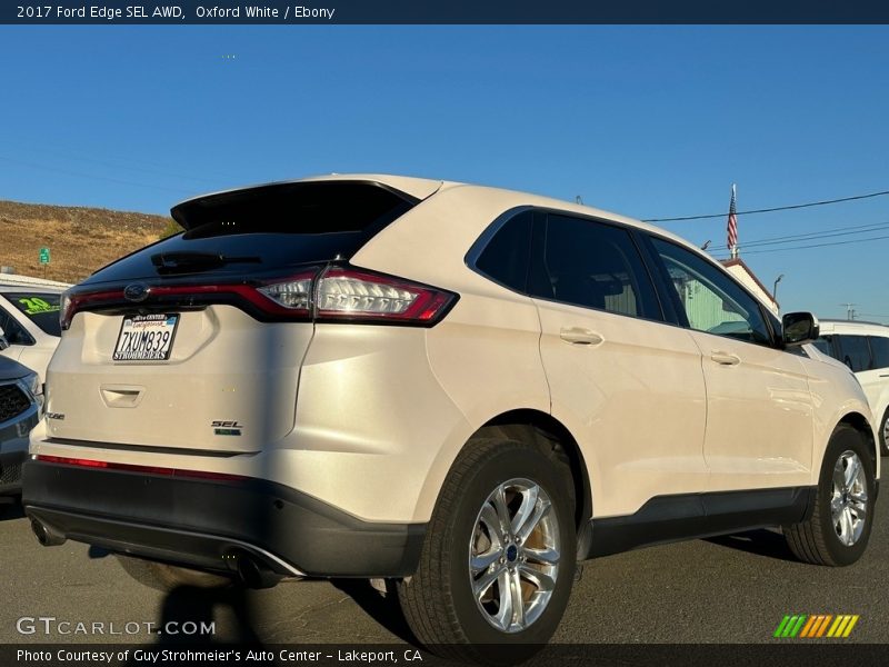 Oxford White / Ebony 2017 Ford Edge SEL AWD