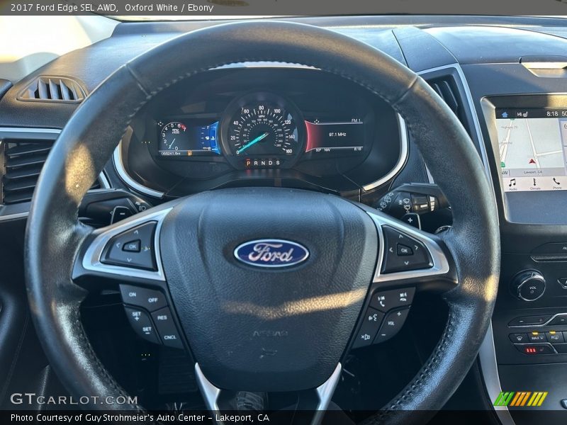 Oxford White / Ebony 2017 Ford Edge SEL AWD