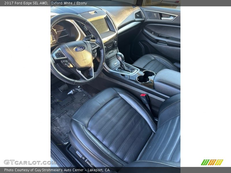 Oxford White / Ebony 2017 Ford Edge SEL AWD