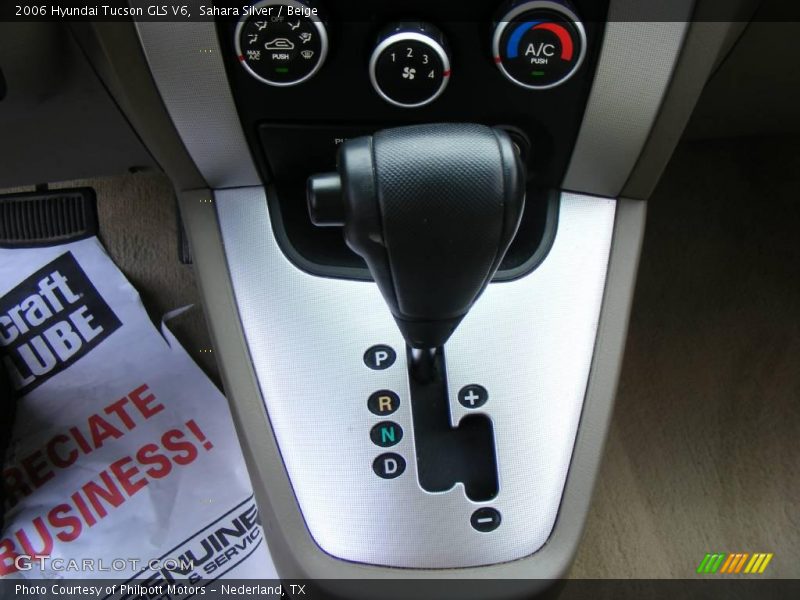 Sahara Silver / Beige 2006 Hyundai Tucson GLS V6