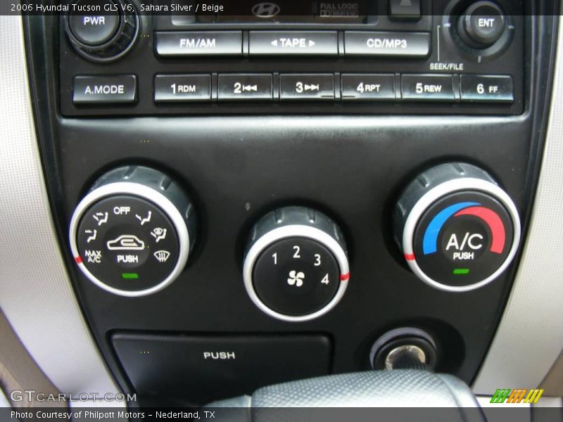 Sahara Silver / Beige 2006 Hyundai Tucson GLS V6