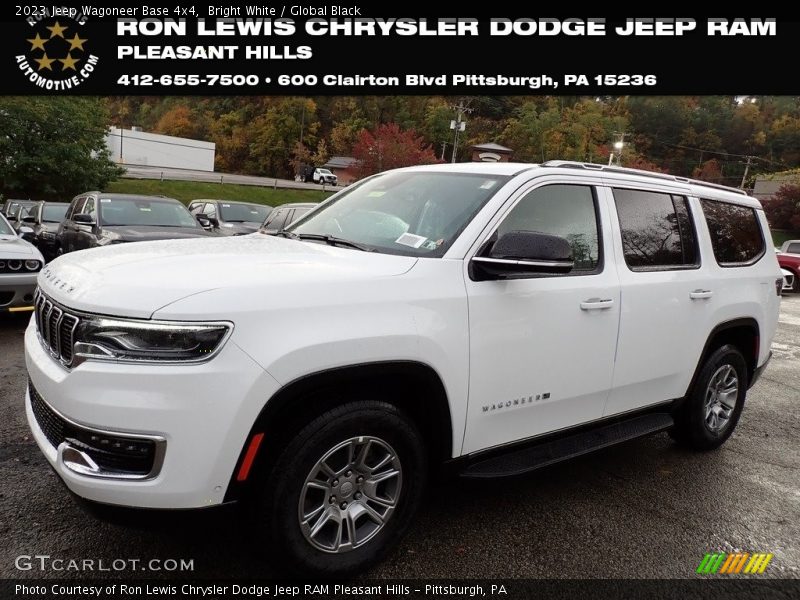 Bright White / Global Black 2023 Jeep Wagoneer Base 4x4