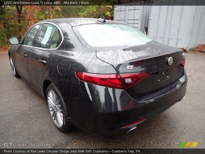 Alfa Black / Black 2020 Alfa Romeo Giulia TI Lusso AWD