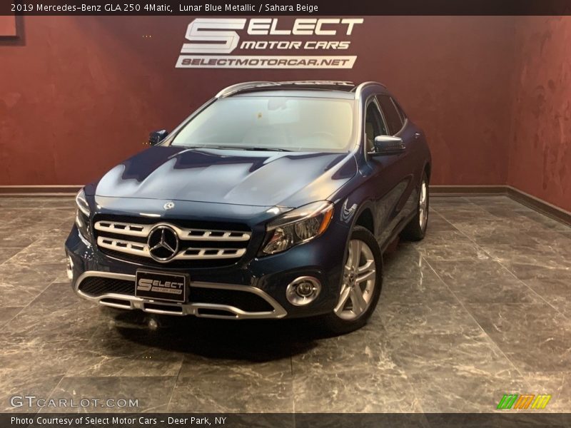 Lunar Blue Metallic / Sahara Beige 2019 Mercedes-Benz GLA 250 4Matic