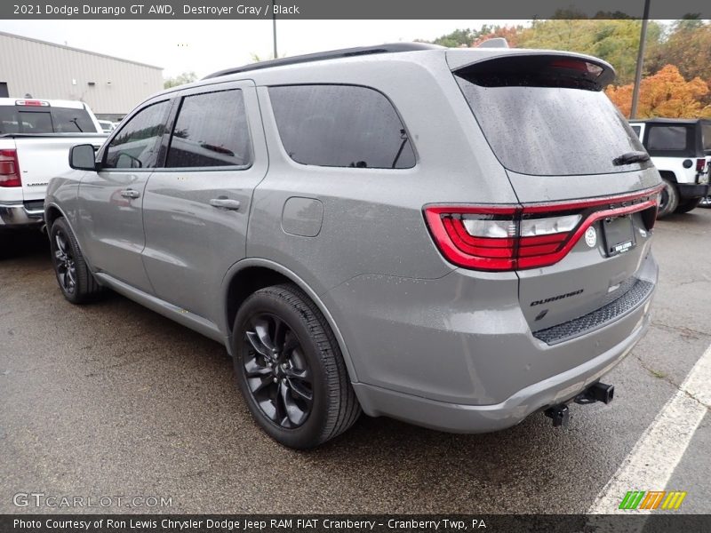 Destroyer Gray / Black 2021 Dodge Durango GT AWD